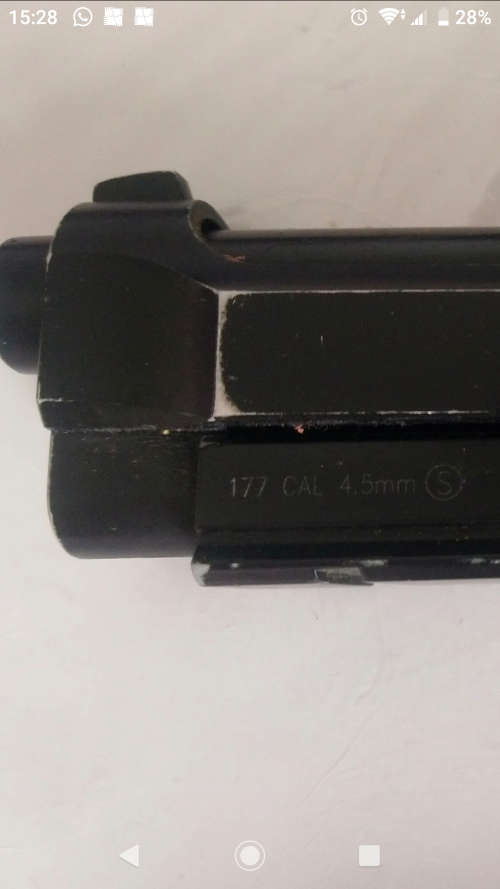 9mm pistol CO2 plus leather holster