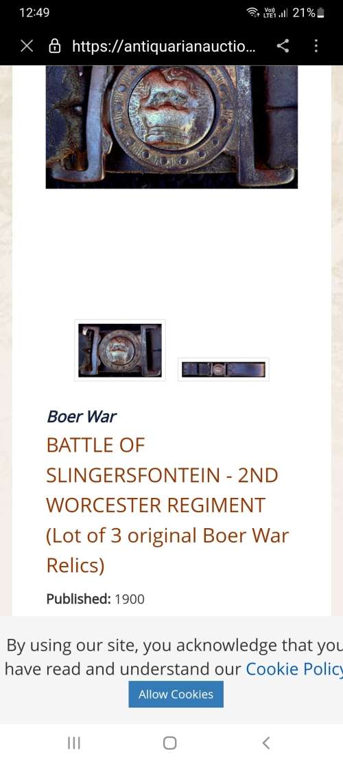 boer war belt
