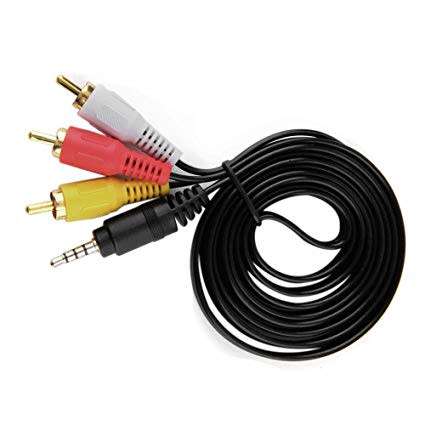 Brand new 1.5m AV to Aux adapter cable