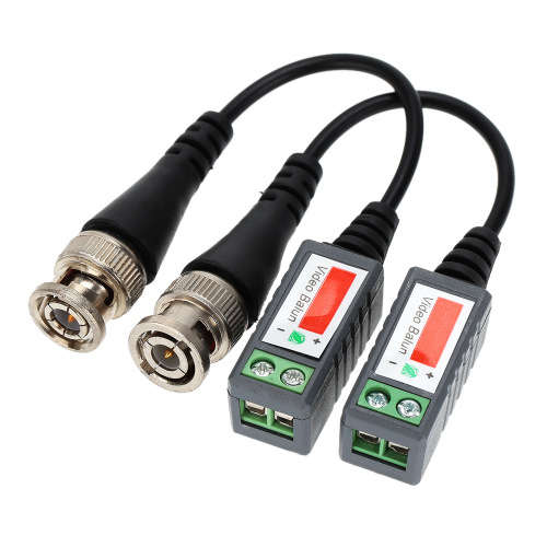 Bulk from 6pcs // PAIR CCTV Camera BNC CAT5 Video Balun Transceiver Cable