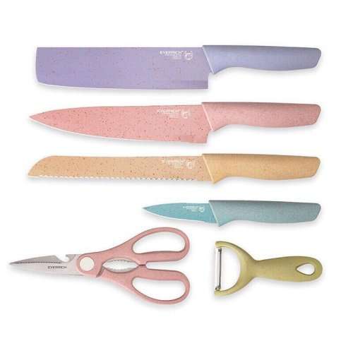6PCS Bobi Corrugated Kitchen Knives