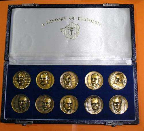 History of Rhodesia: 1967 Cased Set of Ten Medals