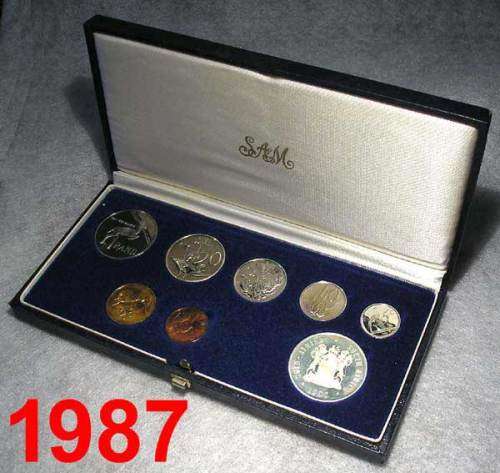 Short Proof Set 1987 with Silver Rand