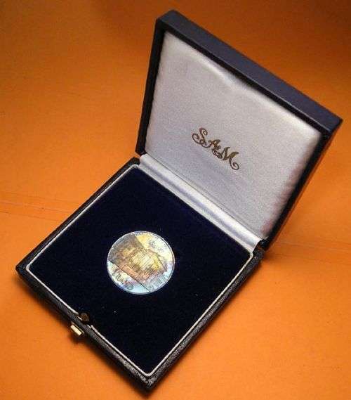 Proof 1985 Silver Parliament Rand in SAM Case