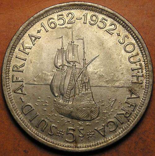 1952 Union of South Africa Silver 5 Shillings - Crown * 50 Coins Available *