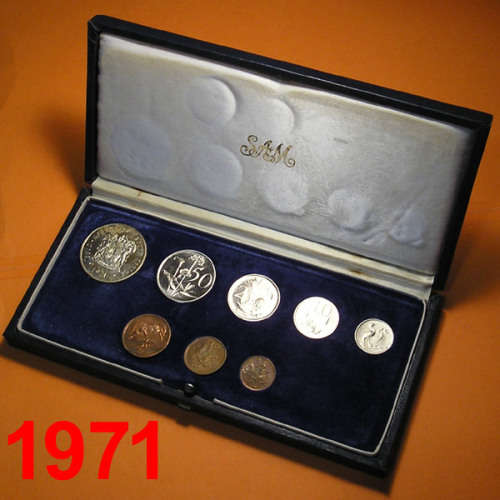 1971 Short Proof Set with Silver Rand