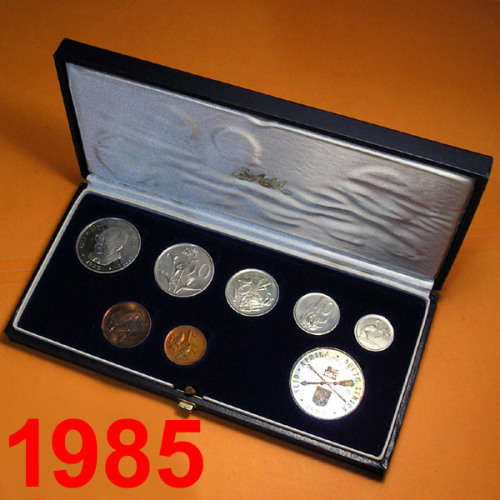 1985 Short Proof Set with Silver Rand - Parliament