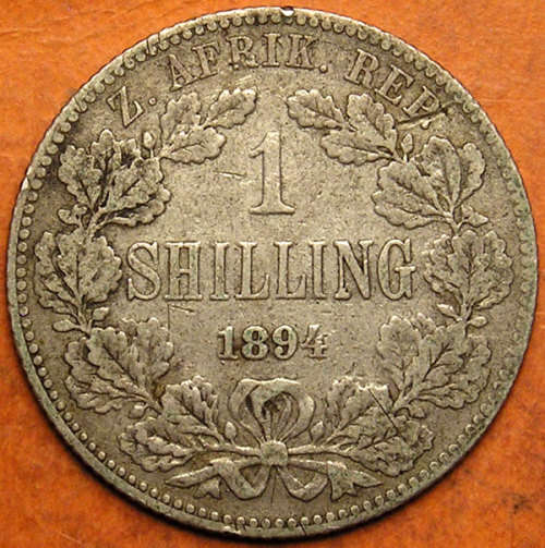 ZAR: 1894 Kruger Silver Shilling (1s)