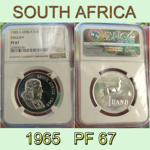 1965-E Proof Silver Rand * NGC PF-67 *