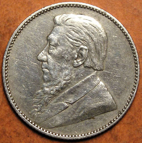 ZAR: 1896 Paul Kruger Silver Shilling