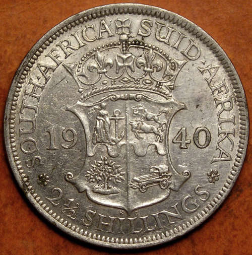 1940 King George VI Silver 2½ Shillings (Halfcrown)