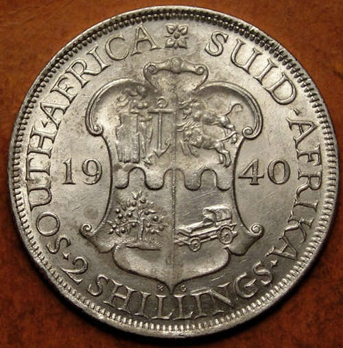 1940 King George VI Silver 2 Shillings (Florin)