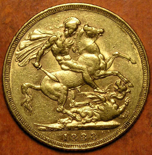 Australia, Melbourne: 1888-M Queen Victoria Jubilee-Head Gold Sovereign