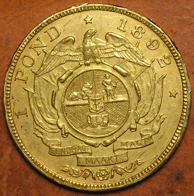 ZAR: 1892 Paul Kruger DS Pond * Ex-Mount *