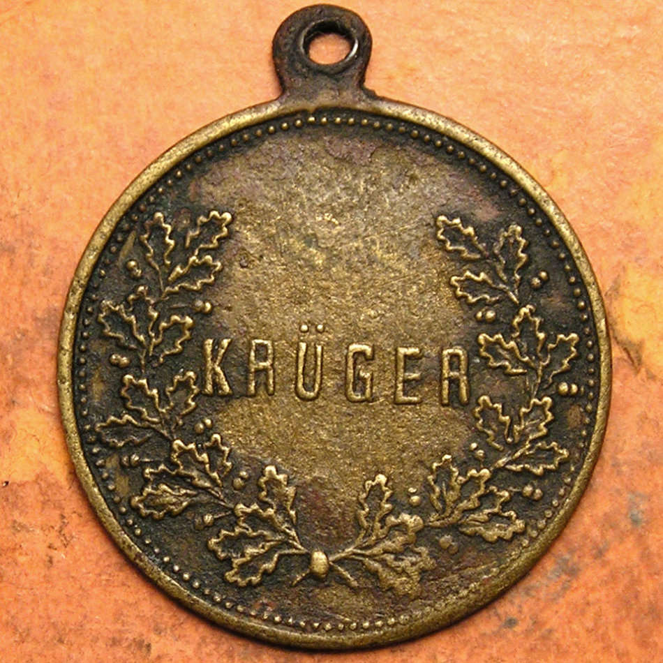 Z.A.R: c1895 Paul Kruger with KRUGER in Wreath on Reverse * RARE *