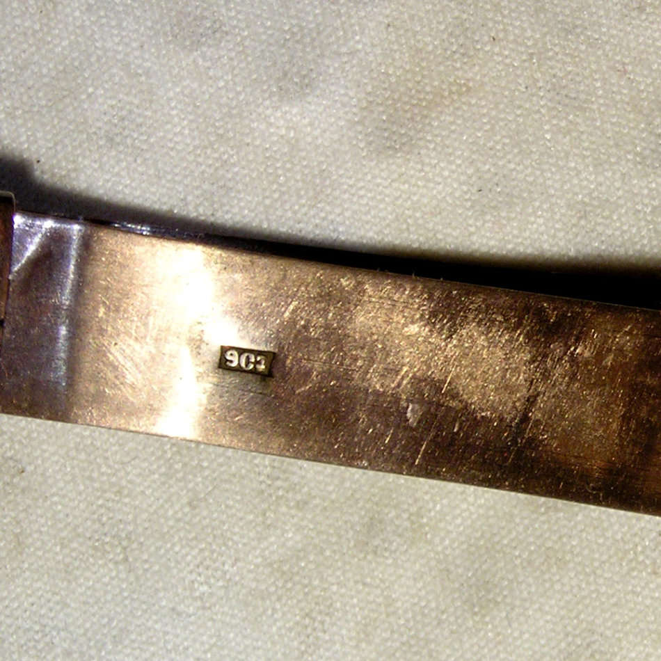 9ct Gold Bracelet with Initials Plate * 0.11 Troy Oz *