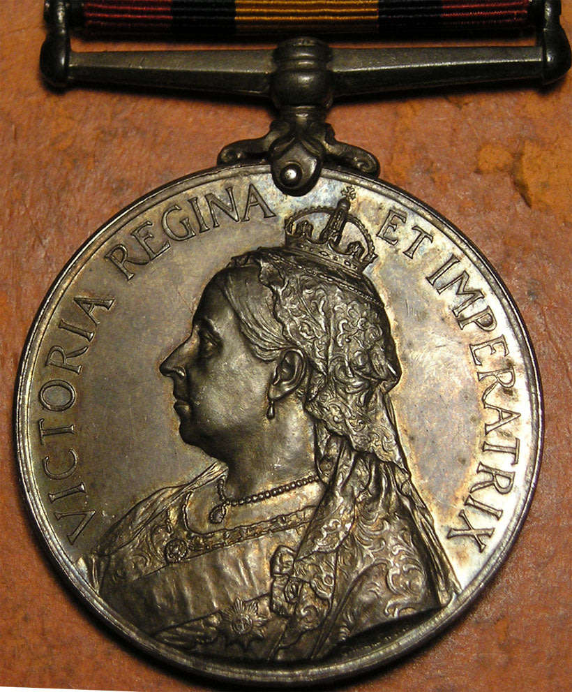Boer War QSA Medal to Pte. H.C. Rutherford Border Horse