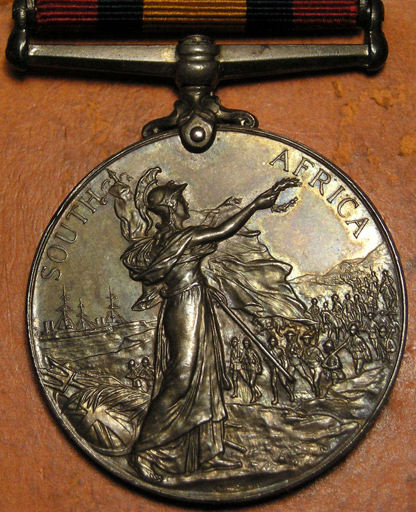 Boer War QSA Medal to Pte. H.C. Rutherford Border Horse