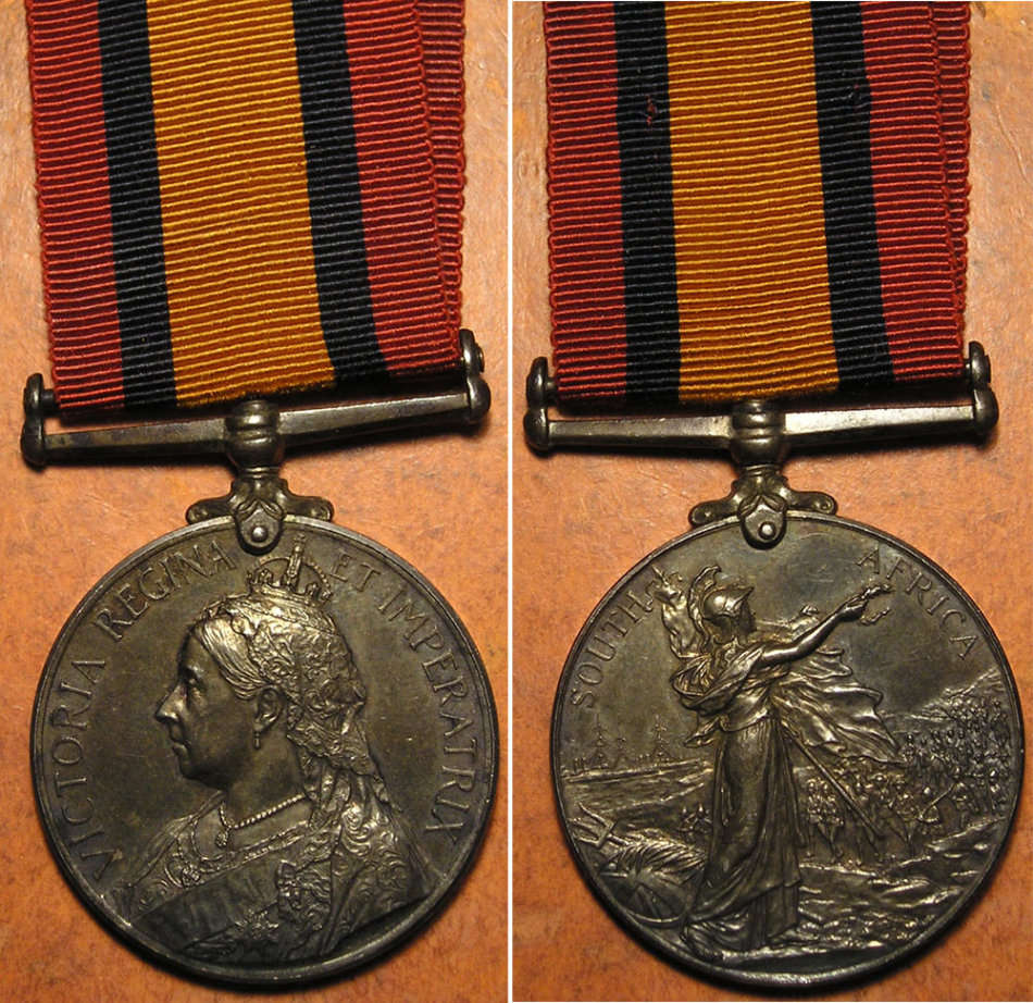 Boer War QSA Medal to Trooper Thomas Edward Dobbin East Griqualand Mounted Rifles