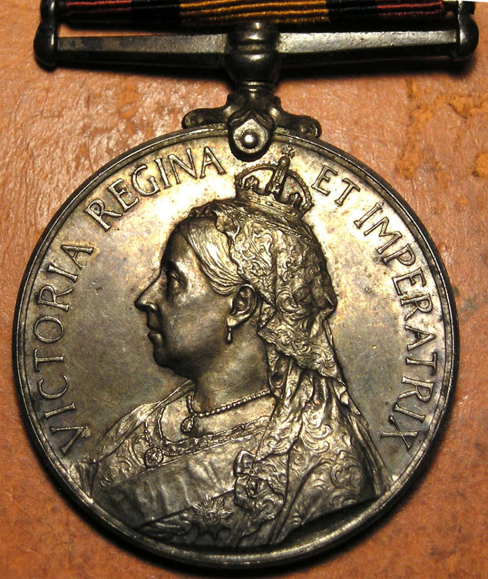 Boer War QSA Medal to Trooper Thomas Edward Dobbin East Griqualand Mounted Rifles