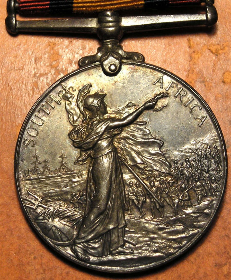 Boer War QSA Medal to Trooper Thomas Edward Dobbin East Griqualand Mounted Rifles
