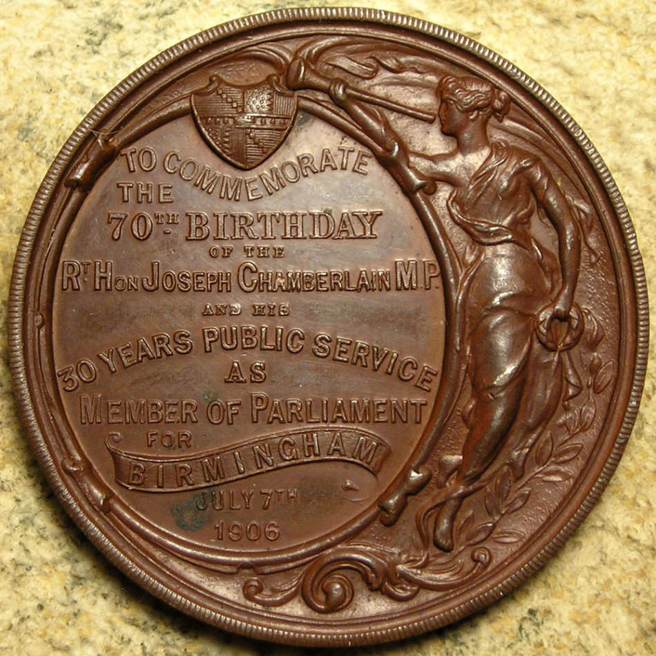 Great Britain: 1906 Joseph Chamberlain, Boer War Colonial Secretary, 70th Birthday