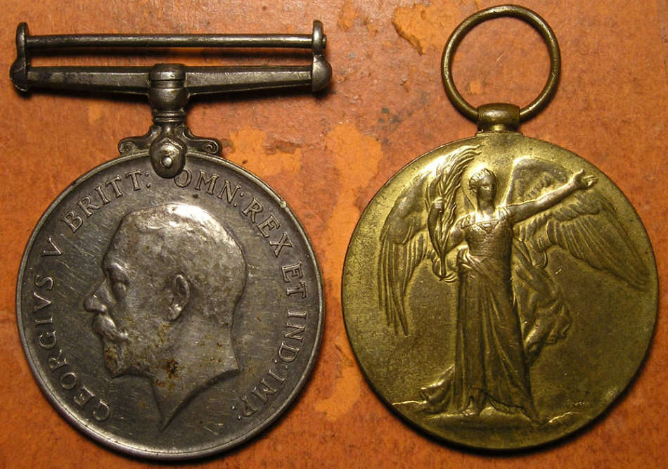 WW1 War War Victory Medal Pair to South African  Staff Nurse FCC Ross