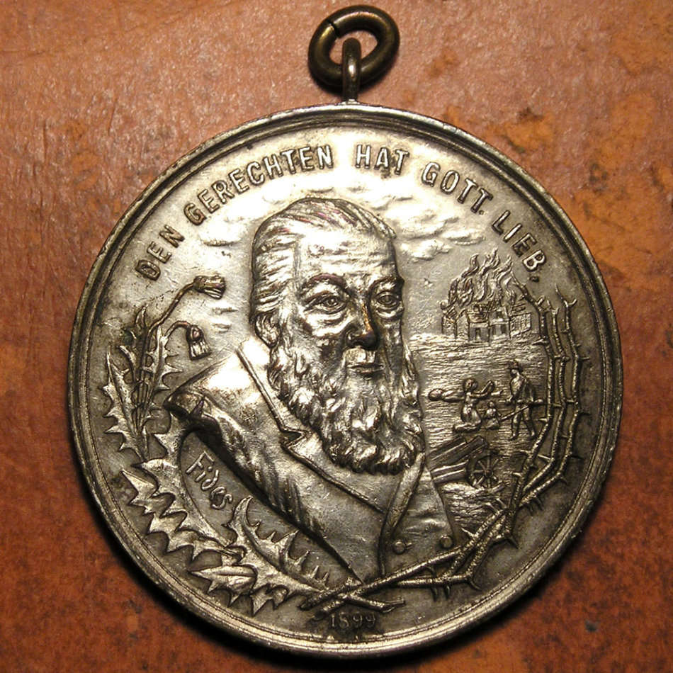 Germany: 1902 Boer War Medal: Forlorn Paul Kruger / Weeping King Edward * RARE *