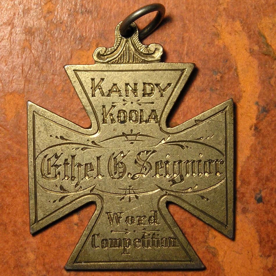 Australia: 1896 Kandy Koola Word Competition Prize Medal
