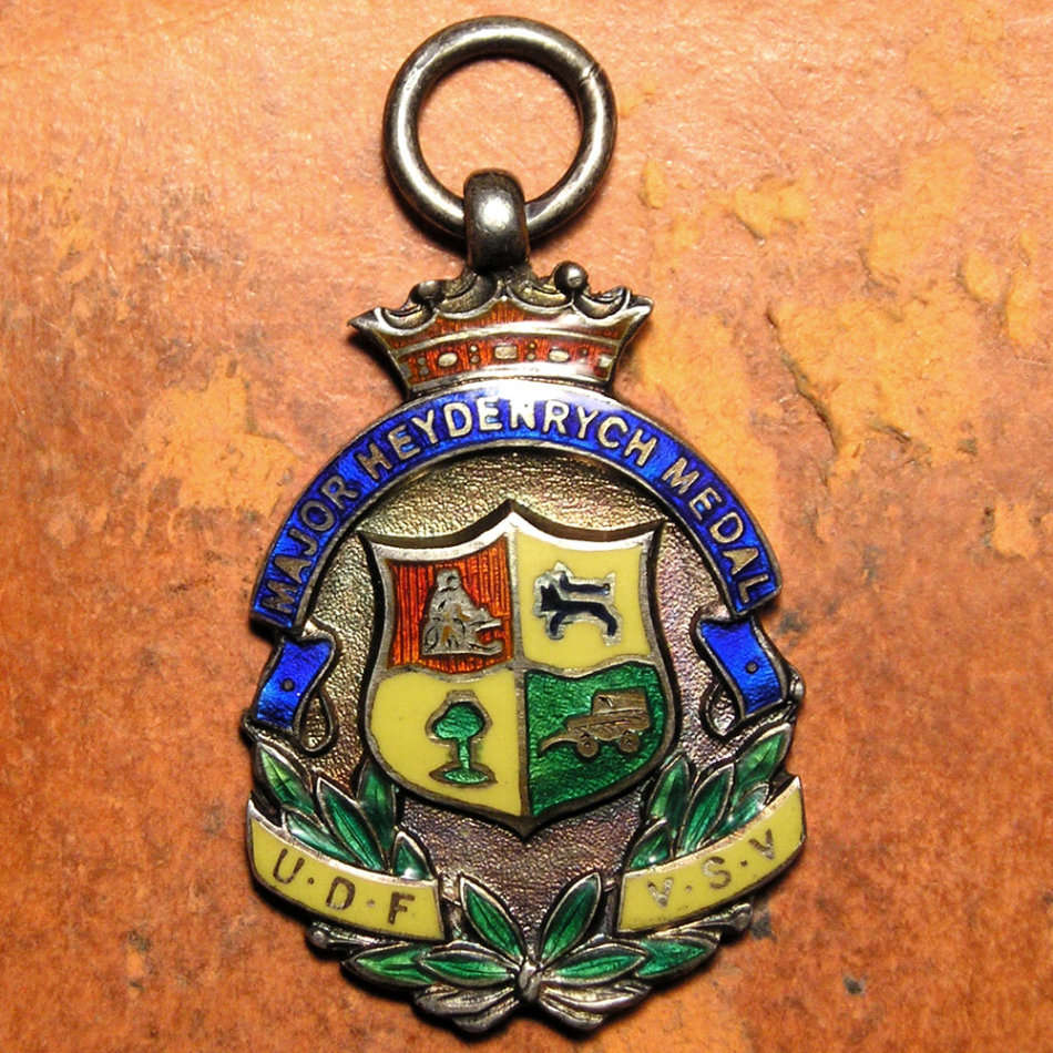 1935-36 Union Defense Force Major Heydenrych Silver Shooting Medal