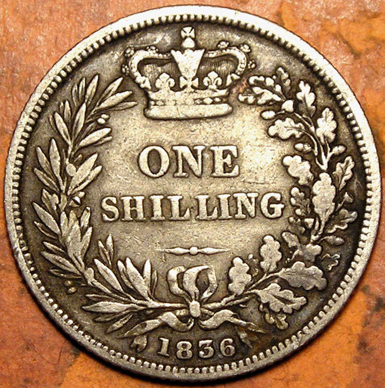 Great Britain: 1836 King William IIII Silver Shilling