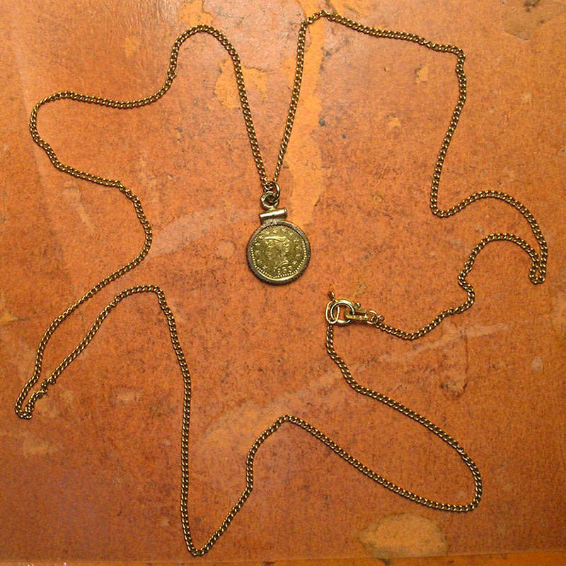 United States: 1853 California Gold Coin Pendant Jewellry