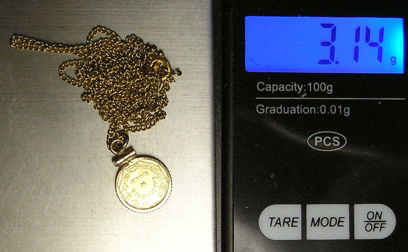 United States: 1853 California Gold Coin Pendant Jewellry