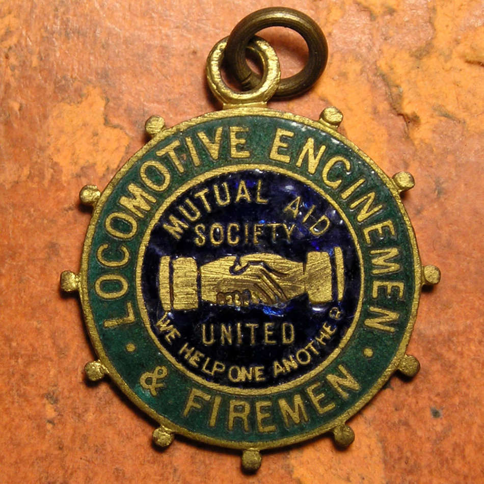 South African Railways / Locomotive Enginemen & Firemen Society c 1925 Badge