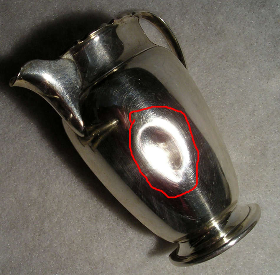 Sterling Silver Milk Jug: Birmingham Hallmarks for 1948-49: 109 gm