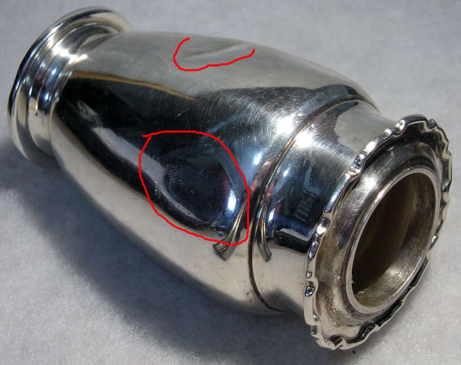 Sterling Silver Sugar Shaker: Birmingham Hallmarks for 1948-49: 132 gm