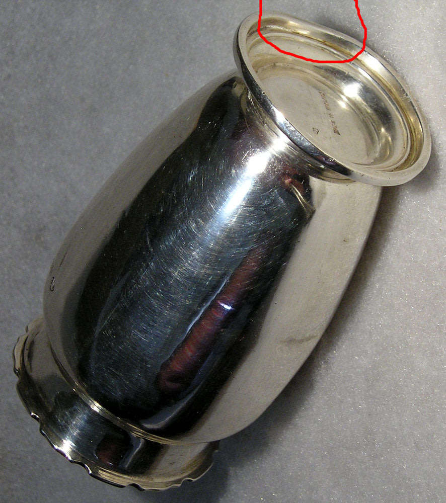 Sterling Silver Sugar Shaker: Birmingham Hallmarks for 1948-49: 132 gm