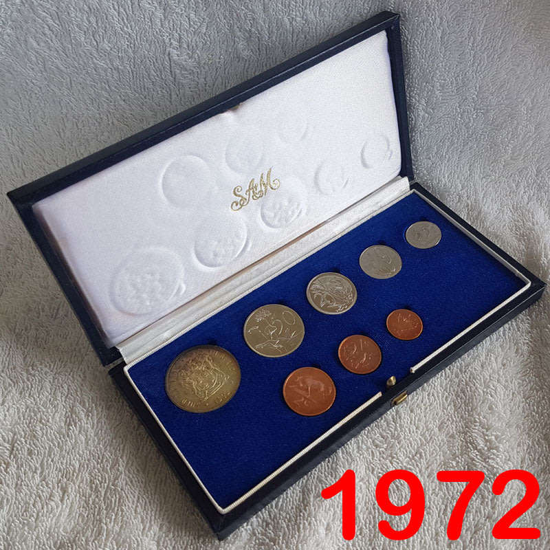 1972 Short Proof Set in SAM Case with Silver Rand