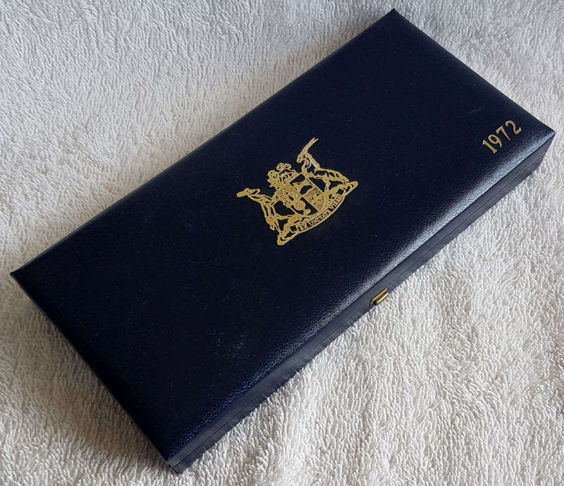 1972 Short Proof Set in SAM Case with Silver Rand