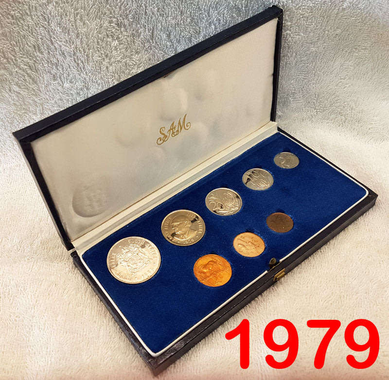 1979 Short Proof Set in SAM Case with Silver Rand