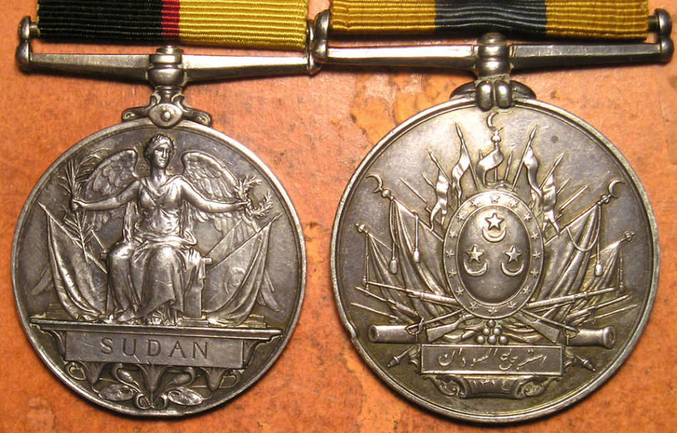 Group of 6 Medals: Queen's & Khedives Sudan; Boer War QSA & KSA; WWI War & Victory