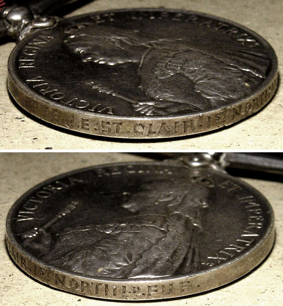 Group of 6 Medals: Queen's & Khedives Sudan; Boer War QSA & KSA; WWI War & Victory