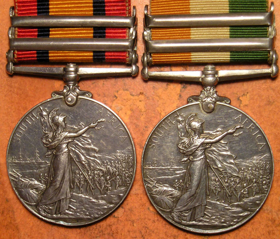 Group of 6 Medals: Queen's & Khedives Sudan; Boer War QSA & KSA; WWI War & Victory