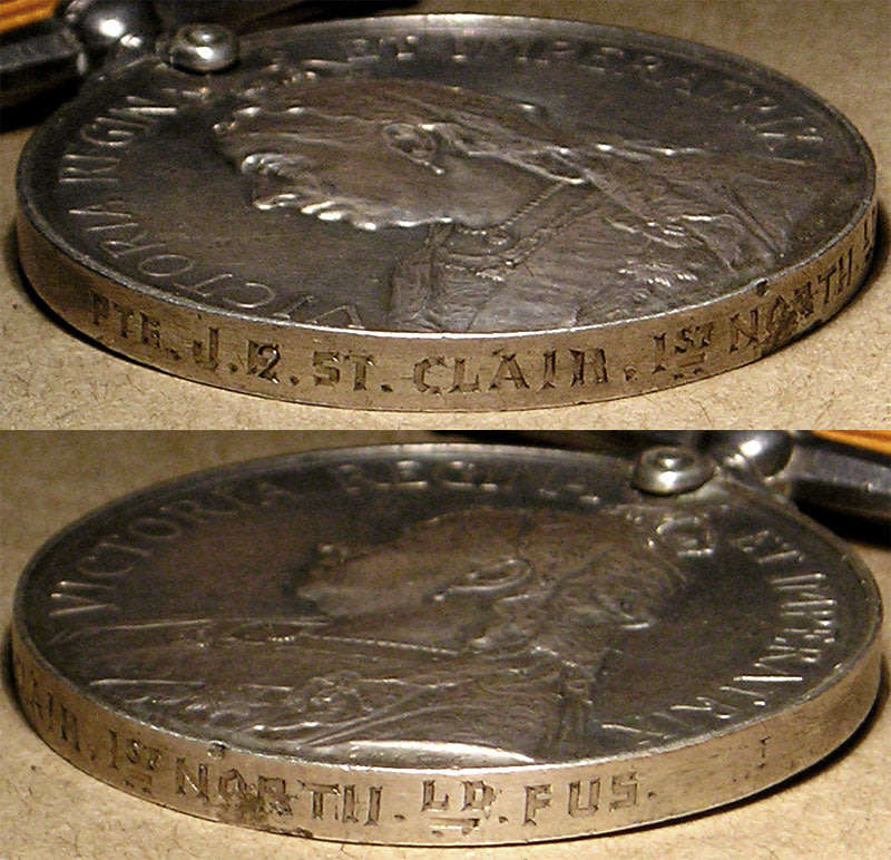 Group of 6 Medals: Queen's & Khedives Sudan; Boer War QSA & KSA; WWI War & Victory