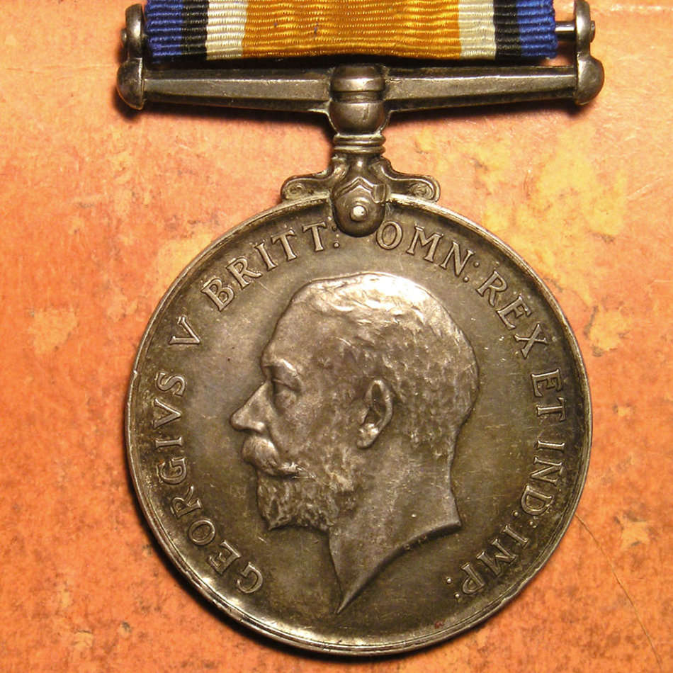 WWI War & Victory Medals to Private PW  Purves 4th SAI Wounded in Action