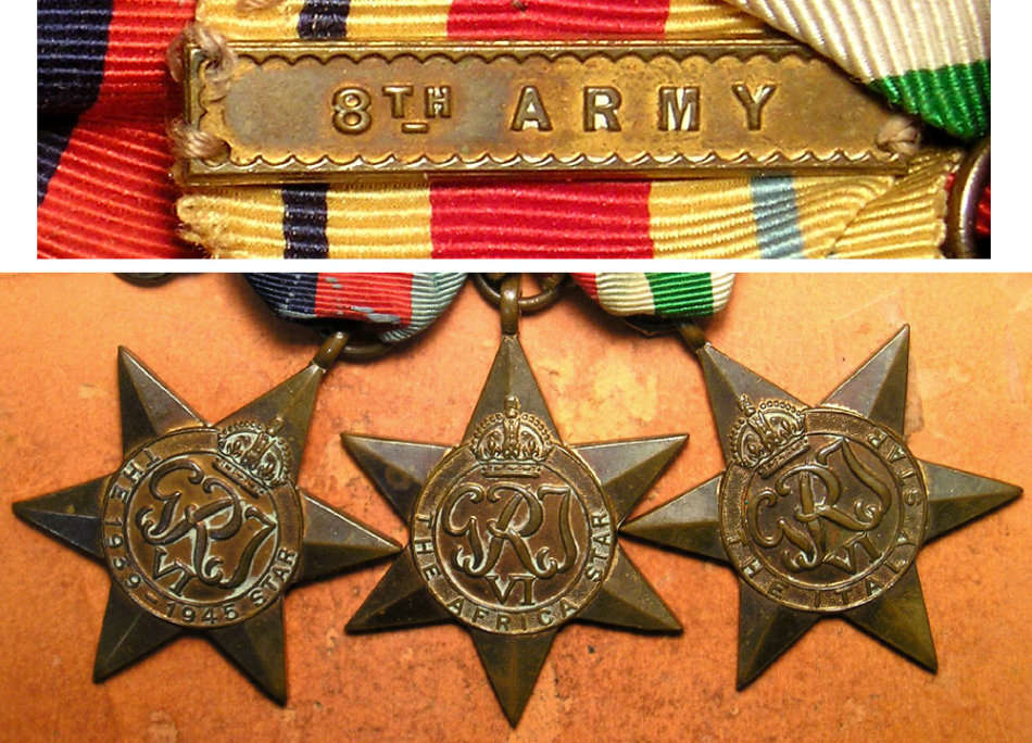 WW2 & Korean War Group to Staff Sergeant GJ Bowes-Taylor of the South African Medical Corps (SAMC)