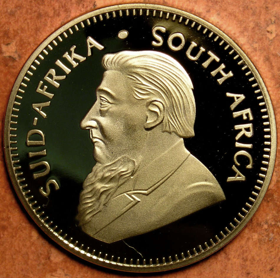 First Issue 1967 Krugerrand Commemorative Medal * GOLD PLATED *