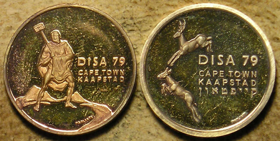 1979 National Philatelic Exhibition "DISA 79" Cased Pair of Silver Medals