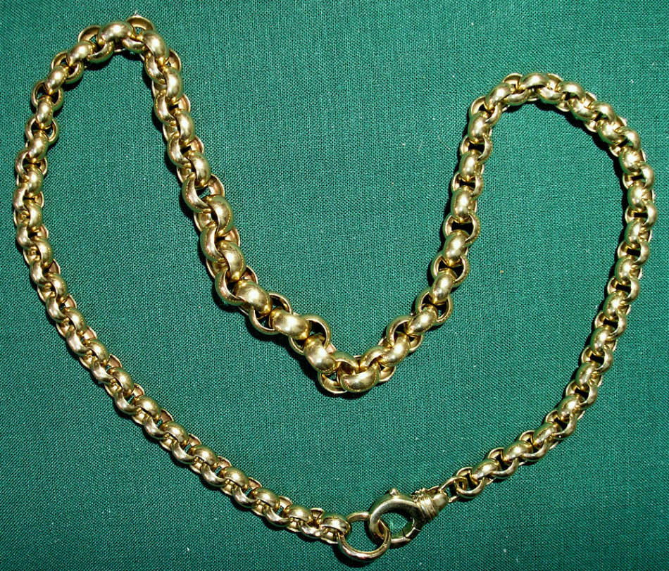 Italian 9ct Yellow Gold Box-Chain Necklace
