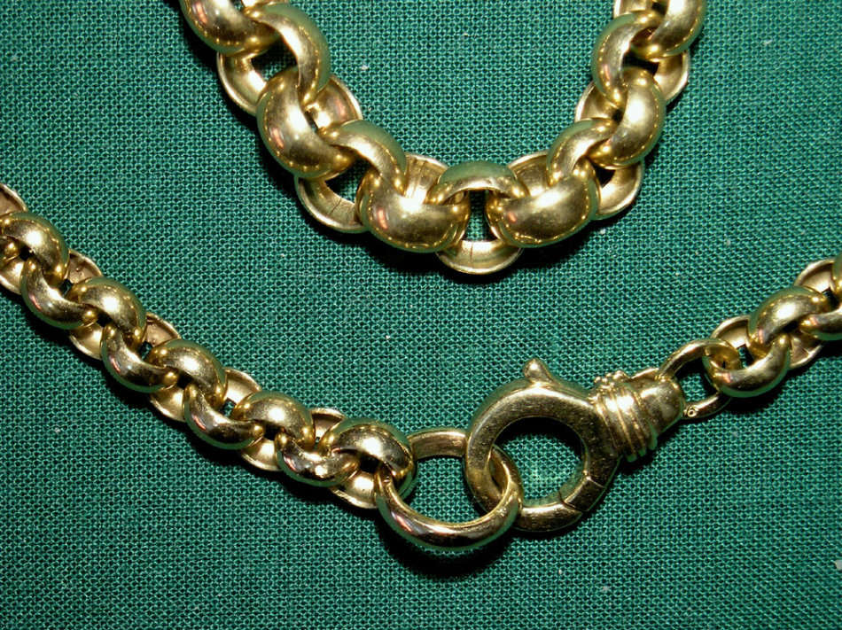 Italian 9ct Yellow Gold Box-Chain Necklace